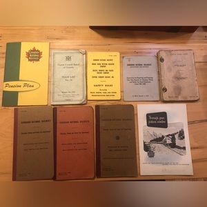 Vintage CN Rail manuals 1940’s/1950’s